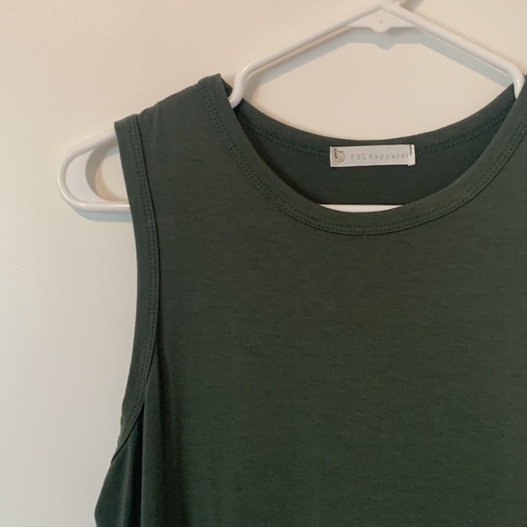 Olive, Side-slit Maxi Dress - Maternity, size Medium - Picture 4 of 5